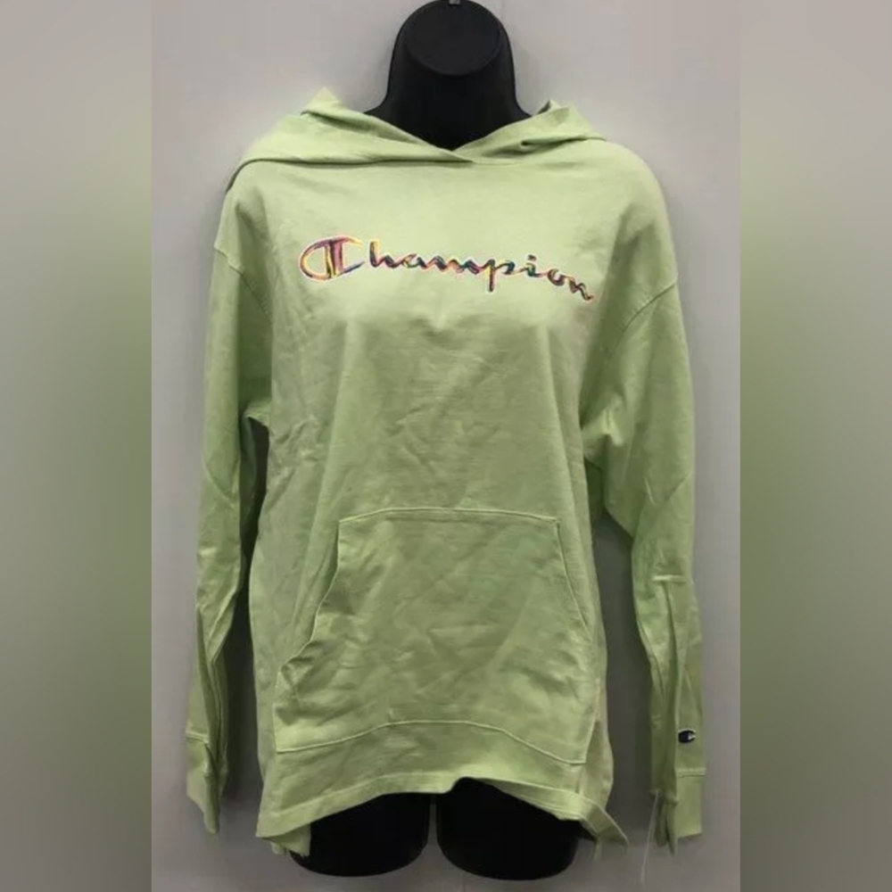 Champion Regular Fit Women's Light Green Hoodie Sweatshirt Sz L NWT MSRP $40